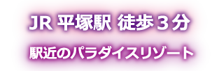 JR平塚駅徒歩3分 駅近のパラダイスリゾート